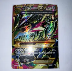 Pokemon XY Ancient Origins M Rayquaza EX 98/98 Ultra Rare Full Art Holo Card - Image 1