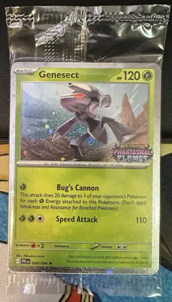Pokemon Phantasmal Flames Genesect Promo Card Sealed - Image 1