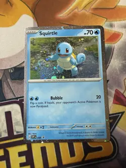 Squirtle Black Star Promo SVP 048 Pokemon Card Swirl - Image 1