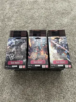 GUNDAM CARD GAME Dual Impact Sleeved Booster Packs X90 Sealed GD02 English - Image 1