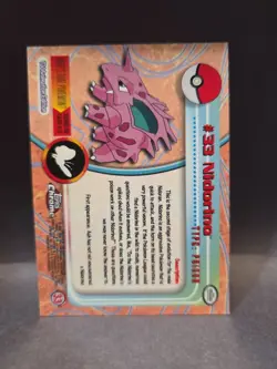 Nidorino - Foil - Pokemon TOPPS Chrome #33 TV Animation Edition Card - Image 2