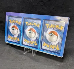 3-Card BLUE Magnetic Acrylic Display Case for Pokemon TCG - Image 5