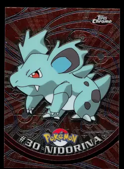 Pokemon Card - Nidorina Topps Chrome TV Animation Edition 30 Foil - Image 1
