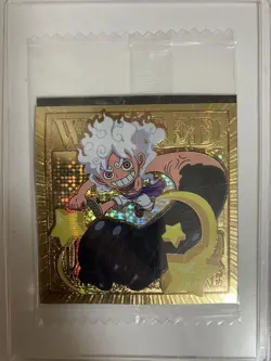 One Piece Card One Piece Wafer Seal Gold Parallel - Image 1