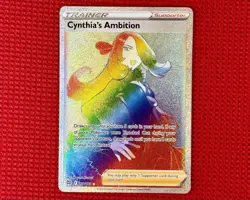 Cynthia's Ambition 178/172 SWSH09: Brilliant Stars Secret Rare Pokemon Card NM - Image 1