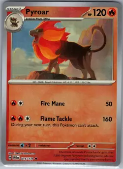 Pyroar (Poke Ball) 016/131 SV: Prismatic Evolutions - Pokemon Card - NM - Image 1