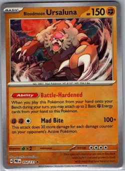 Bloodmoon Ursaluna (Poke Ball) 054/131 Prismatic Evolutions - Pokemon Card - NM - Image 1
