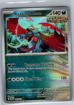Roaring Moon (Master Ball) 065/131 SV: Prismatic Evolutions - Pokemon Card - NM - Image 1
