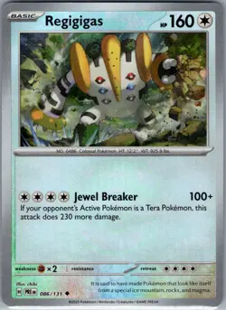 Regigigas (Master Ball) 086/131 SV: Prismatic Evolutions - Pokemon Card - NM - Image 1
