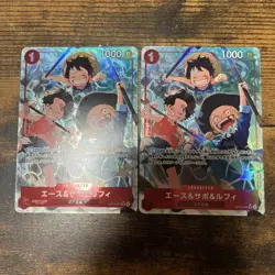 One Piece Card One Piece Card Ace Sabo Luffy Sr2-Piece Set - Image 1