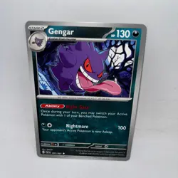Gengar 057/091 Uncommon Paldean Fates Pokemon Near Mint - Image 1