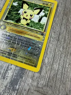 Pichu Reverse Holo Black Star Promo 35 WOTC Pokemon Card HP - Image 3