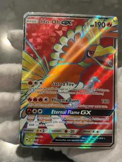 Pokemon TCG Ho-Oh GX 131/147 Burning Shadows Holo Full Art Ultra Rare LP - Image 3