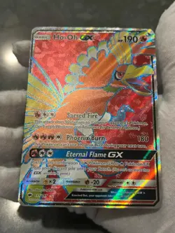 Pokemon TCG Ho-Oh GX 131/147 Burning Shadows Holo Full Art Ultra Rare LP - Image 4