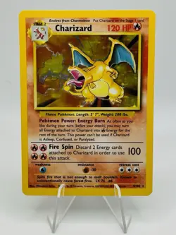 Pokemon TCG Charizard 4/102 Base Set Holo Unlimited 1999 - Image 1