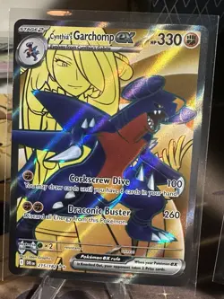 Cynthia's Garchomp EX - 215/182 - Destined Rivals - Full Art - Pokemon - NM - Image 1