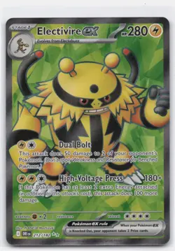 ELECTIVIRE EX 212/182 ULTRA RARE DESTINED RIVALS POKEMON NEAR MINT - Image 2