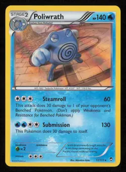 Poliwrath 17/111 Holo Rare Furious Fists Pokemon Holo Lightly Played - Image 1