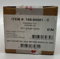 Pokemon TCG SV05 Scarlet & Violet Temporal Forces Booster 6-Box Case - Image 1