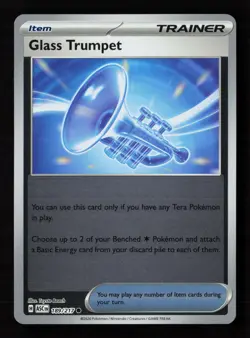 Glass Trumpet - 189/217 Reverse Holo Pokemon TCG ME: Ascended Heroes NM - Image 1
