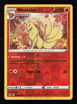 Ninetales (31) 031/264 Reverse Holo Pokemon TCG SWSH08: Fusion Strike NM - Image 1