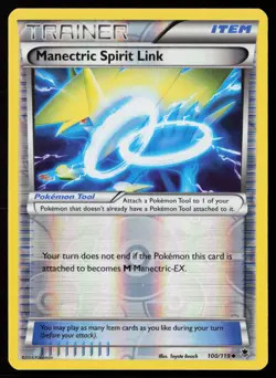 Manectric Spirit Link 100/119 Reverse Holofoil Pokemon XY - Phantom Forces MP - Image 1
