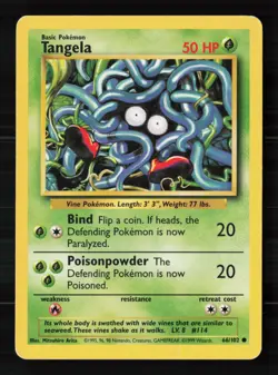 Tangela 066/102 Normal Pokemon TCG Base Set HP - Image 1