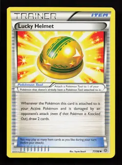 Lucky Helmet 77/98 Normal Pokemon TCG XY - Ancient Origins MP - Image 1