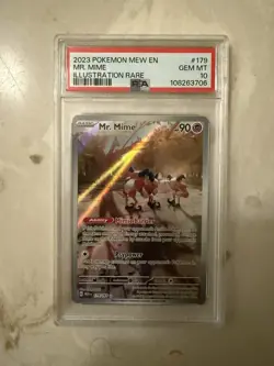 PSA 10 Pokemon 2023 Scarlet Violet 151 #179/165 Mr. Mime Illustration Rare - Image 1