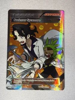 Pokemon TCG Professor Sycamore 114/114 XY - Steam Siege Holo Full Art MP - Image 1
