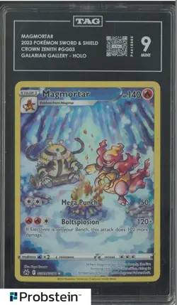 2023 Pokemon SWSH Crown Zenith Galarian Gallery #GG03 Magmortar TAG 9 - Image 1