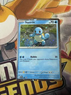 Pokemon Squirtle Black Star Promo SVP 048 Cosmos Holo NM SWIRL - Image 1