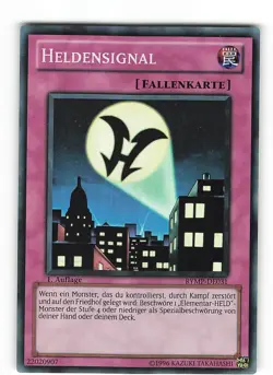 Yugioh HELDENSIGNAL , rymp-de031 Super Rare deutsch Near Mint 1. Auflage - Image 1
