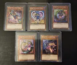 5 Dark Magician Girl Set Platinum Secret Alt Art NM YuGiOh TCG - Image 1