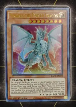 Timaeus the United Dragon BACH-EN003 - Ultra Rare 1st Ed Near Mint Yu-Gi-Oh! - Image 1