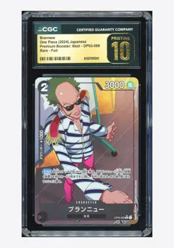 One Piece CGC 10 PRISTINE Brannew R Foil 2024 OP03-089 PRB02 Japanese - Image 1