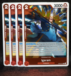 Igaram OP04-002 Rare Kingdoms of Intrigue English One Piece NM Playset x4 - Image 1