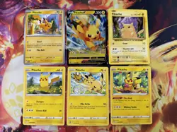 6x Pikachu Card Bundle Lot Pokemon TCG - Image 1