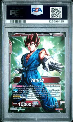 2017 DBS Card Game Fusion Warrior Super Saiyan Vegito Union Force BT2-001 PSA 10 - Image 2