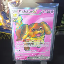 Dachsbun ex 160/142 HP250 Ultra Rare Holo Pokemon Card Sv07 Stellar Crown EN - Image 1