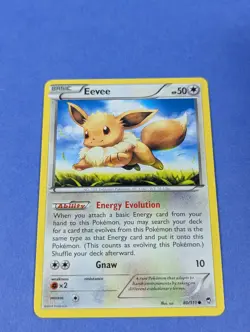 Eevee - 80/111 - Common Furious Fists - Pokemon Card - LP - Image 1
