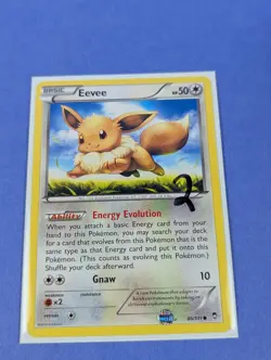 Eevee - 80/111 - Common Furious Fists - Pokemon Card - LP - Image 3