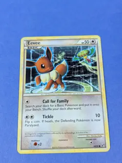 Eevee - 48/90 - Common HS Undaunted - Pokemon Card - LP - Image 1