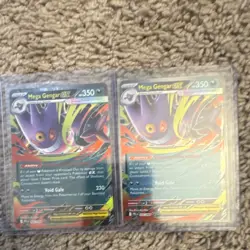 Pokemon TCG Mega Gengar EX Holo lot 2 cards English Psychic Nintendo Standard - Image 1