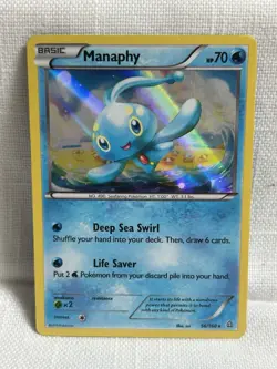 Manaphy 56/160 Black Star Holo XY Primal Clash Pokemon TCG Card - Image 1