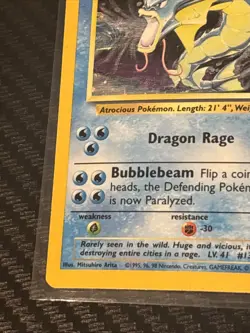 Pokemon Gyarados TCG Base Set Holo Card 6/102 Unlimited Rare HP/MP - Image 3