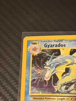 Pokemon Gyarados TCG Base Set Holo Card 6/102 Unlimited Rare HP/MP - Image 4