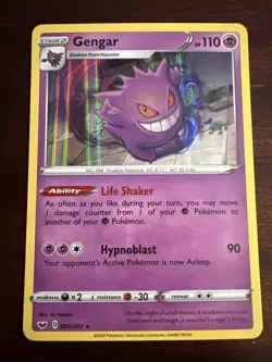Gengar 85/202 - Sword & Shield Holo Rare Pokemon TCG Card NM - Image 1