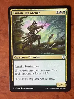 Poison-Tip Archer MTG Magic the Gathering Card NM Near Mint KHC - Image 1