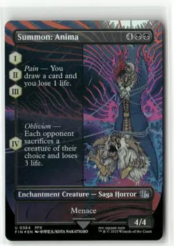Summon: Anima Borderless FOIL FINAL FANTASY MTG NM - Image 1
